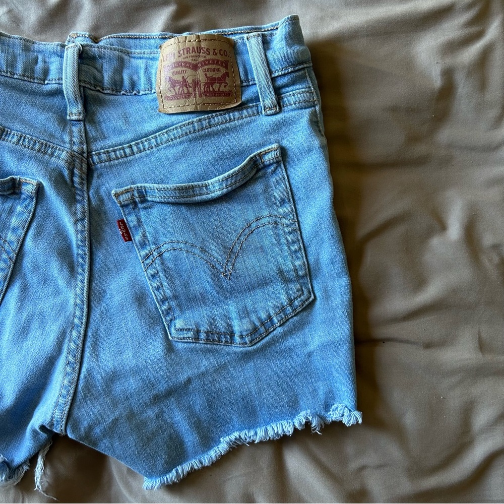 Levi's Light Blue Jean Shorts
